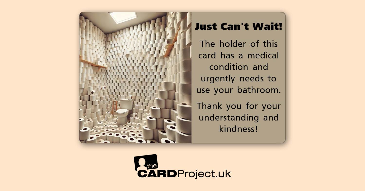 Just Can't Wait, Emergency Toilet Access Card Design  7